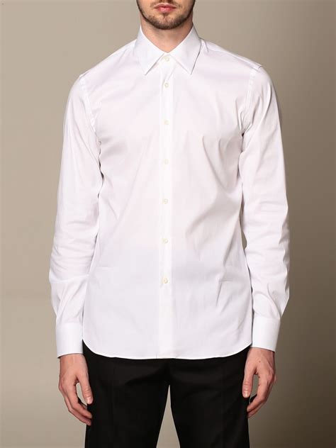 prada white long sleeve shirt